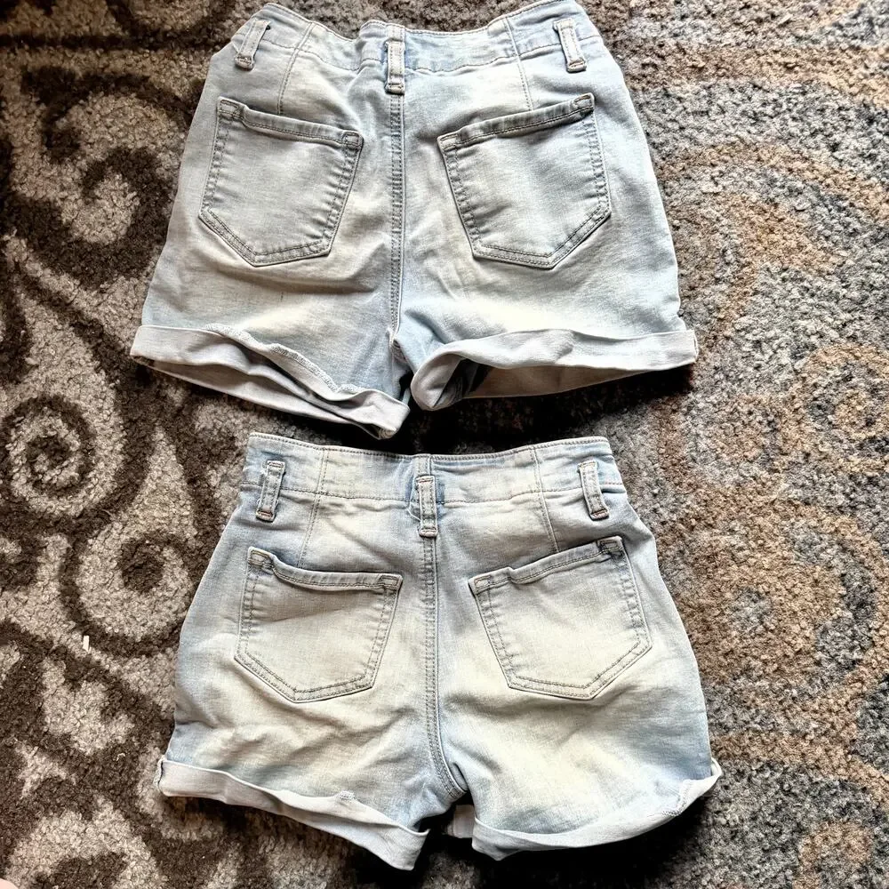 2 pairs of Justice brand girls shorts